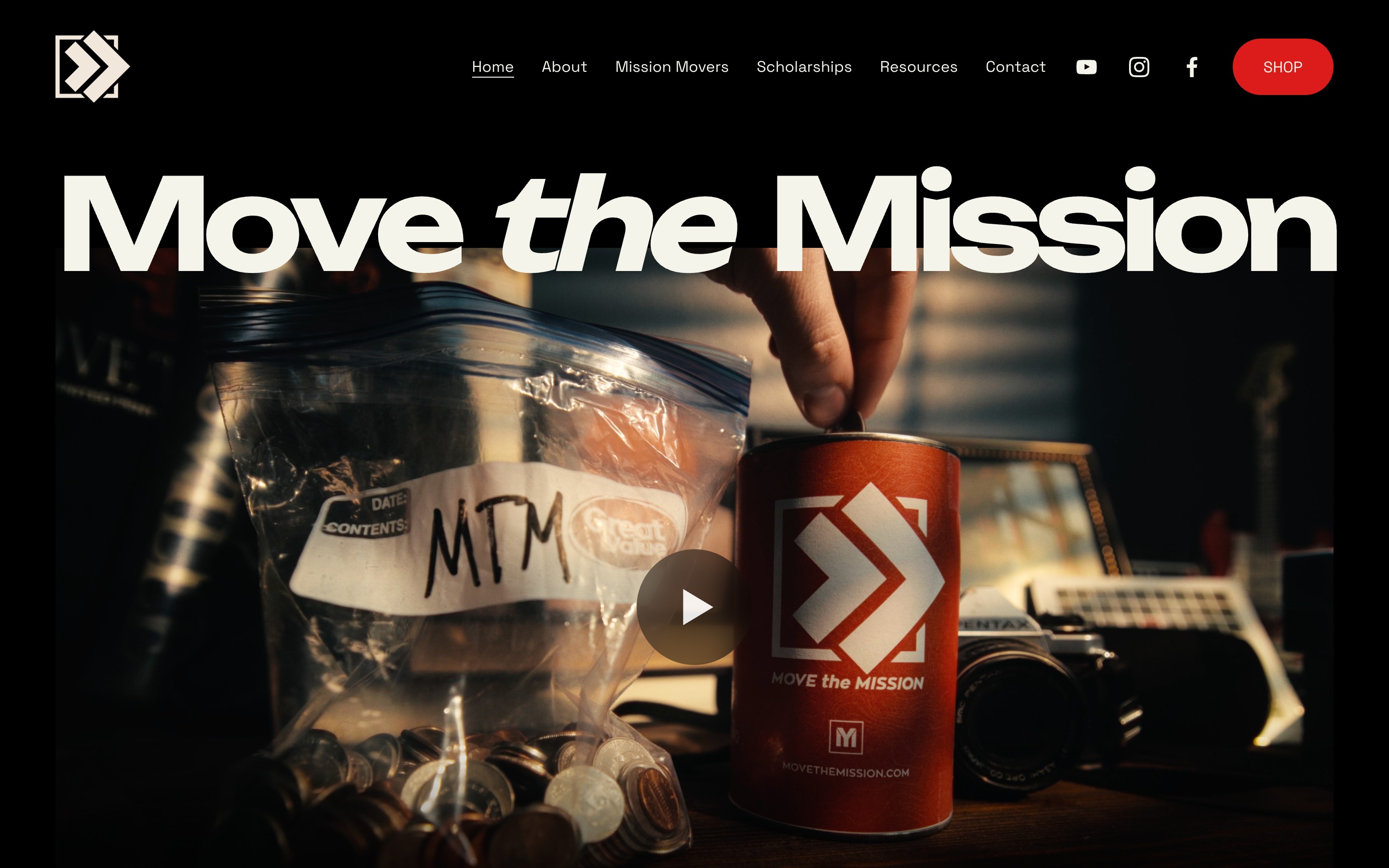 movethemission.com, designed and built by Unveil