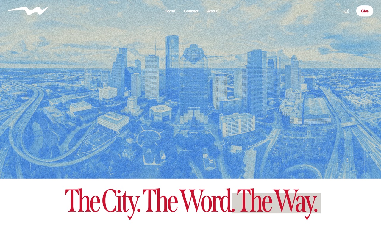 thewayhouston.church, designed and built by Unveil